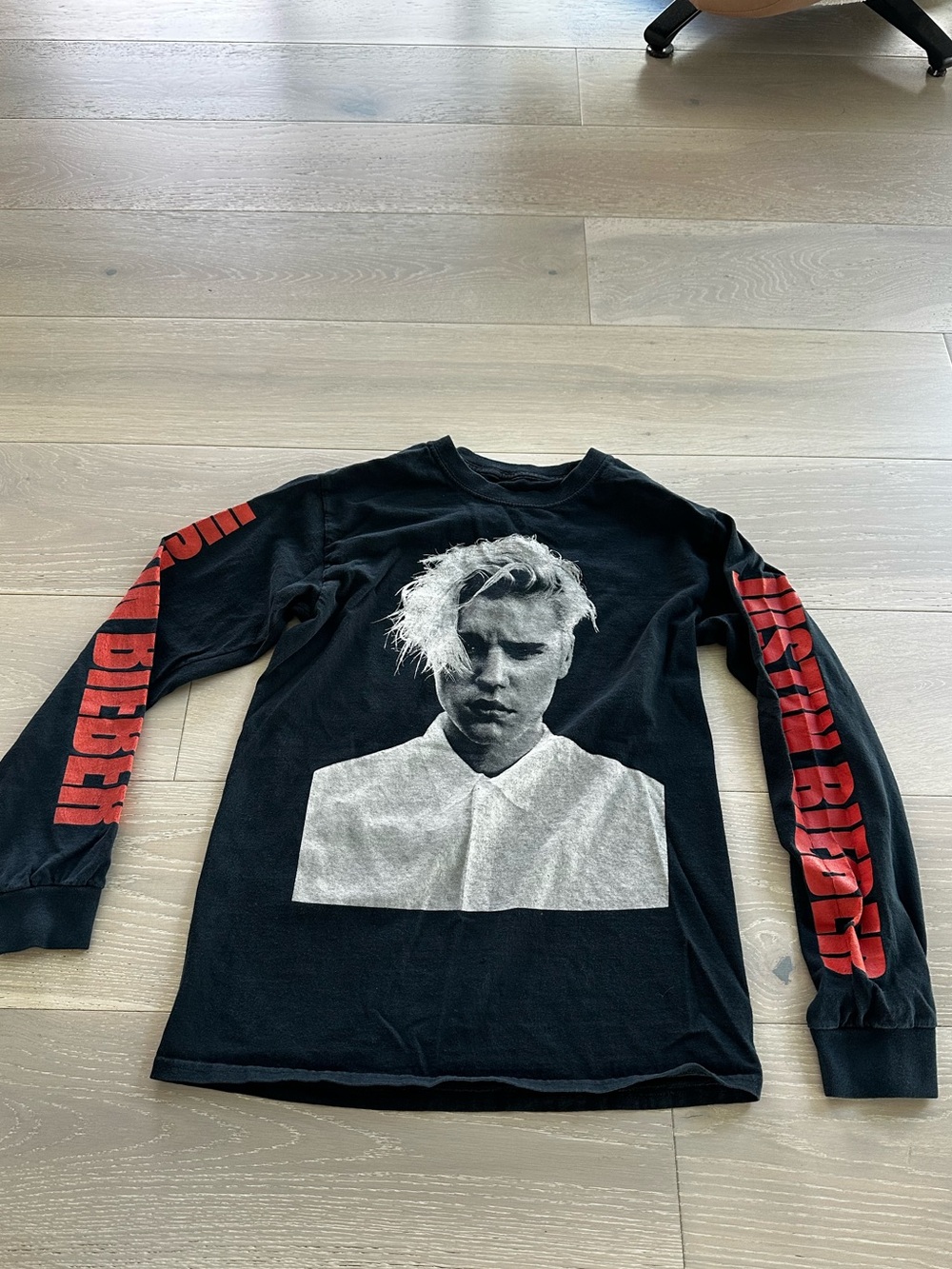 Justin Beiber Purpose Tour Long Sleeve T-shirt Sz small
